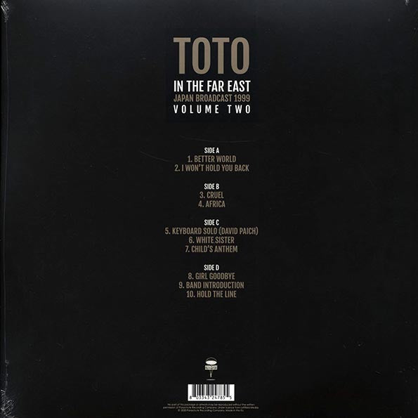 Toto - In The Far East Volume 2: Japan Broadcast 1999 (2xLP)