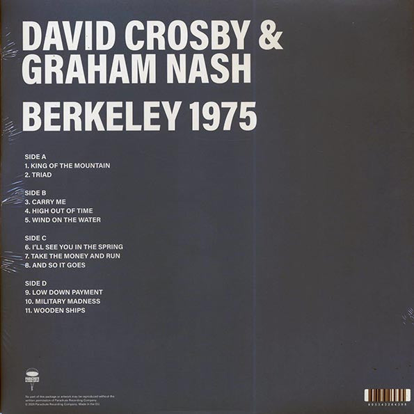 David Crosby, Graham Nash - Berkeley 1975 (2xLP)