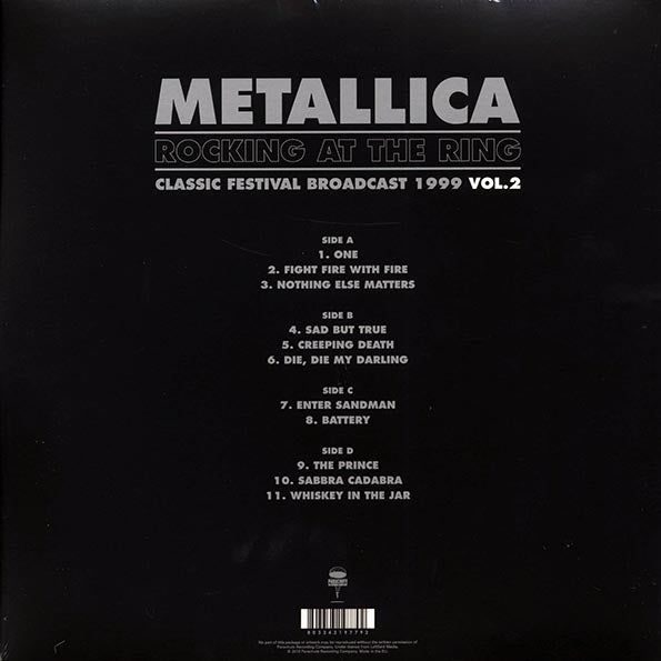 Metallica - Rocking At The Ring Volume 2: Classic Festival Broadcast 1999 (ltd. ed.) (2xLP) (colored vinyl)