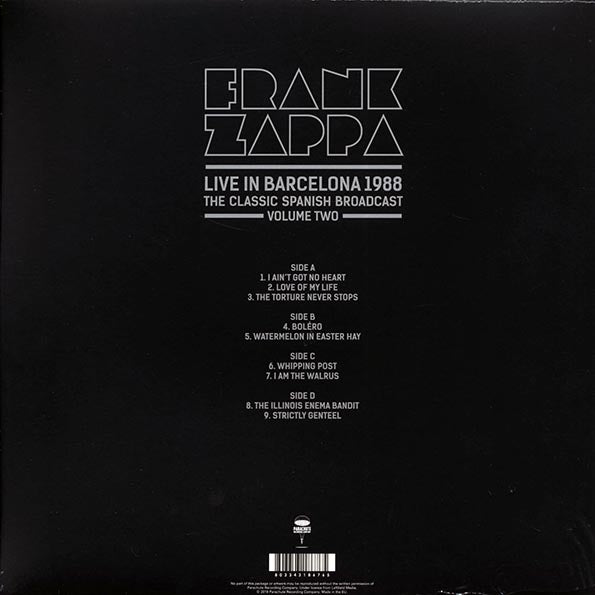 Frank Zappa - Live In Barcelona 1988 Volume 2: The Classic Spanish Broadcast (2xLP) (red vinyl)