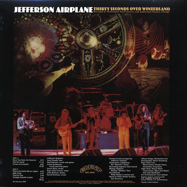 Jefferson Airplane - Thirty Seconds Over Winterland (180g) (blue vinyl)