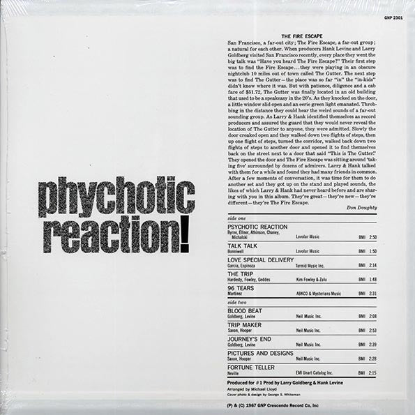 The Fire Escape - Psychotic Reaction (mono)