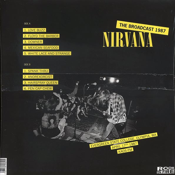 Nirvana - Evergreen State College April 17: The Broadcast 1987 (ltd. 500 copies made) (yellow vinyl)