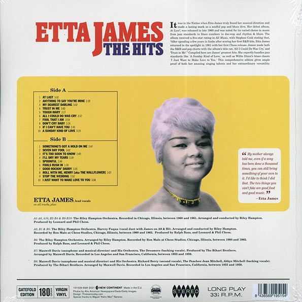 Etta James - The Hits (20 tracks) (ltd. ed.) (180g)