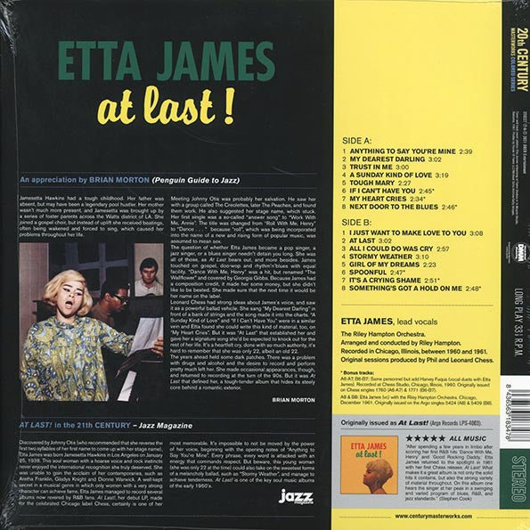 Etta James - At Last! (+6 bonus tracks) (ltd. ed.) (180g) (green vinyl)