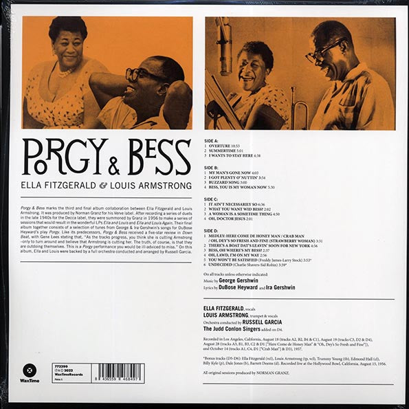 Ella Fitzgerald, Louis Armstrong - Porgy & Bess (+2 bonus tracks) (ltd. ed.) (2xLP) (remastered)
