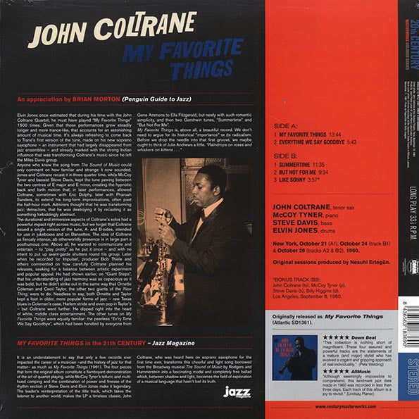 John Coltrane - My Favorite Things (+bonus track) (ltd. ed.) (180g) (red vinyl)
