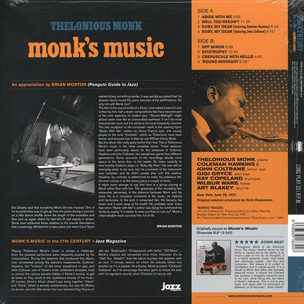 Thelonious Monk - Monk's Music (+2 bonus tracks) (ltd. ed.) (180g) (blue vinyl)