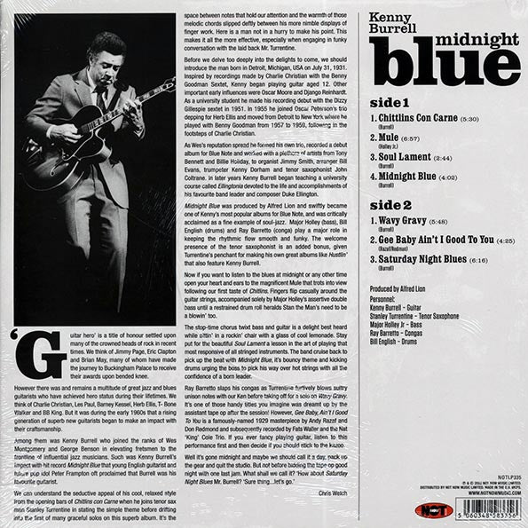Kenny Burrell - Midnight Blue (180g) (colored vinyl)