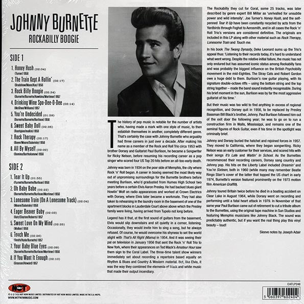 Johnny Burnette - Rockabilly Boogie (180g)
