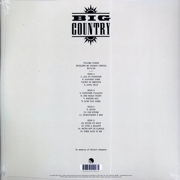 Big Country - We're Not In Kansas: The Live Bootleg Series 1993-1998 Volume 3 (ltd. ed.) (2xLP)