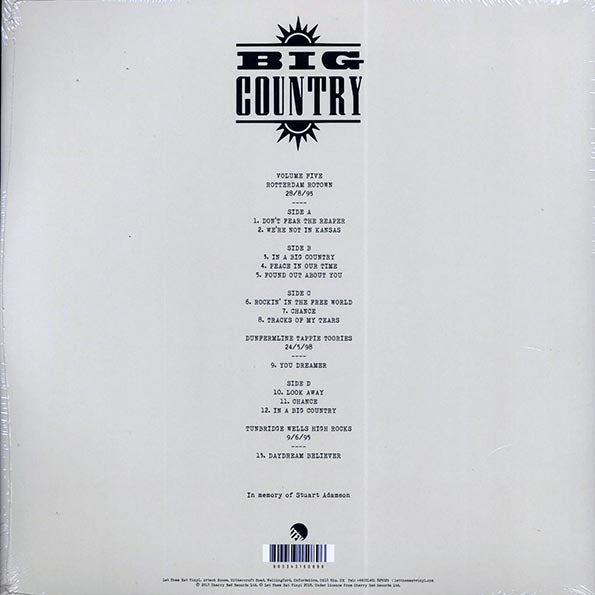 Big Country - We're Not In Kansas: The Live Bootleg Series 1993-1998 Volume 5 (ltd. ed.) (2xLP) (blue vinyl)