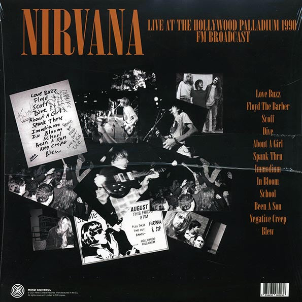 Nirvana - California Uber Alles: Live At The Hollywood Palladium 1990 FM Broadcast (ltd. 500 copies made)