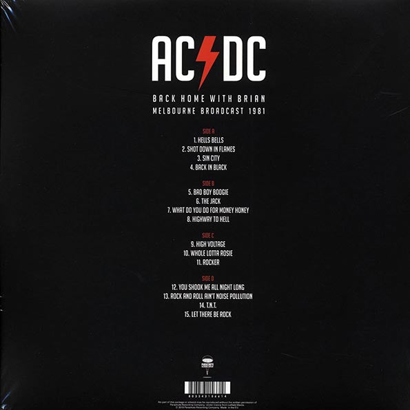 AC/DC - Back Home With Brian: Melbourne Broadcast 1981 (2xLP) (white vinyl)