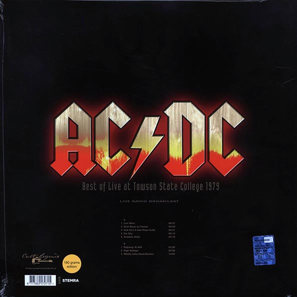AC/DC - Best Of Live At Towson State College 1979, Maryland, October 16th