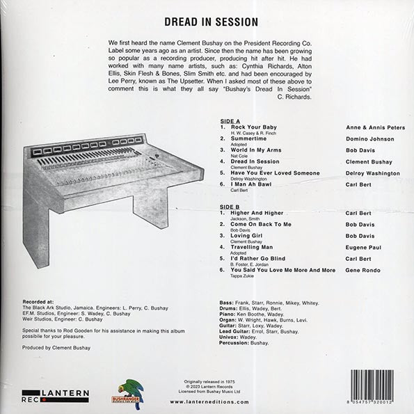Clement Bushay, Delroy Washington, Lee Perry, Etc. - Dread In Session (ltd. ed.)