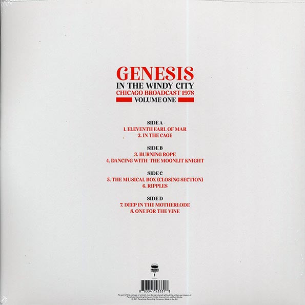 Genesis - In The Windy City Volume 1: Chicago Broadcast 1978 (2xLP)