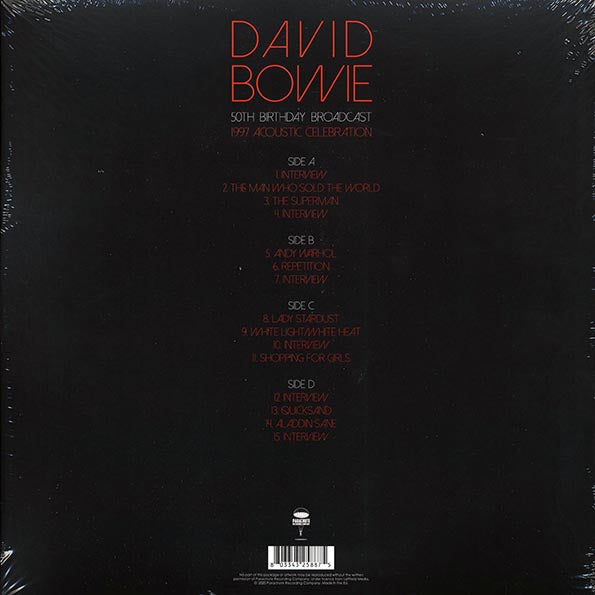 David Bowie - 50th Birthday Broadcast: 1997 Acoustic Celebration (2xLP)