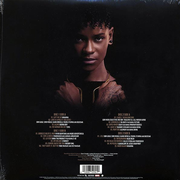 Rihanna, Burna Boy, Tems, Future, Etc. - Music From And Inspired By Black Panther: Wakanda Forever (2xLP) (black ice vinyl)