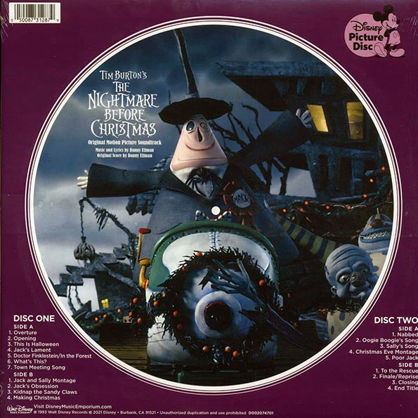Danny Elfman - Tim Burton's The Nightmare Before Christmas (Original Motion Picture Soundtrack) (ltd. ed.) (2xLP) (picture disc)