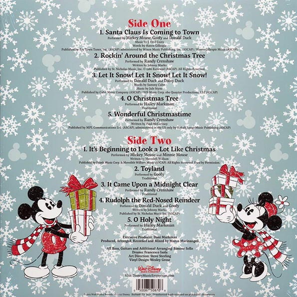 Mickey Mouse, Goofy, Donald Duck, Ronald Crenshaw. Etc. - Disney Jingle Bell Fun (ltd. ed.) (red vinyl)