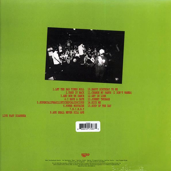 The Vandals - Live Fast Diarrhea (green vinyl)