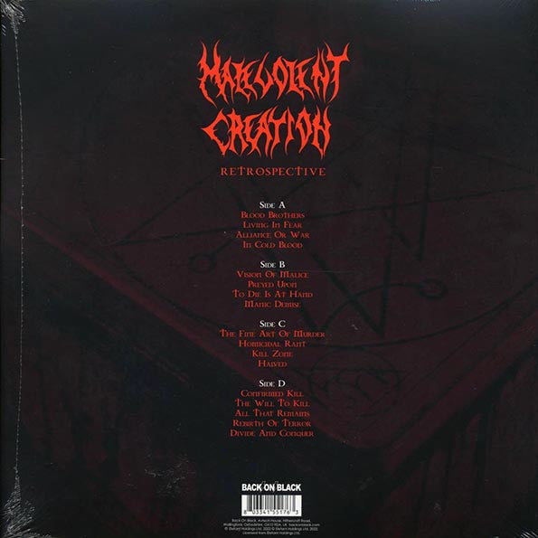 Malevolent Creation - Retrospective (ltd. ed.) (2xLP) (red/black splatter vinyl)