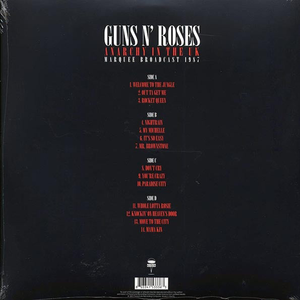 Guns N' Roses - Anarchy In The UK: Marquee Broadcast 1987 (2xLP)