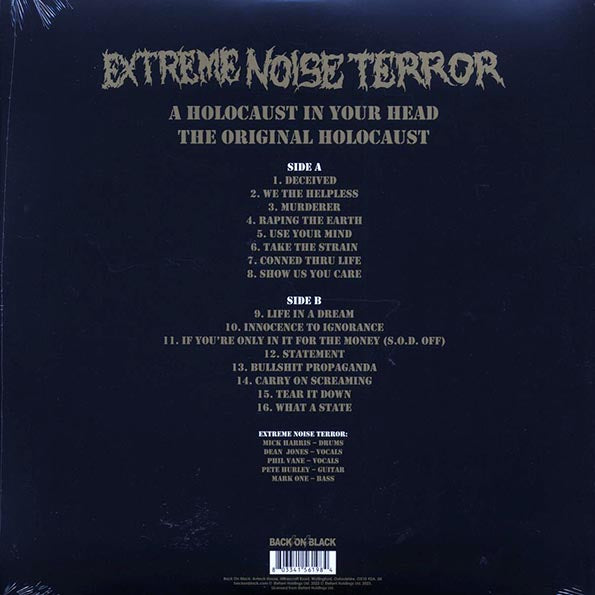 Extreme Noise Terror - A Holocaust In Your Head: The Original Holocaust (ltd. ed.) (gold vinyl)