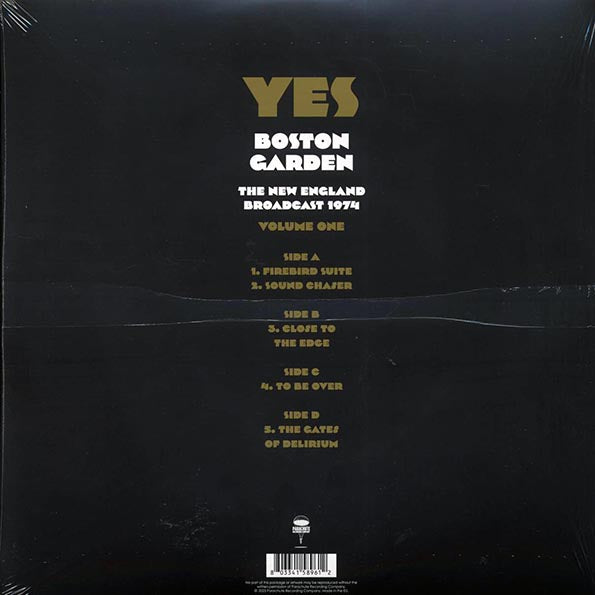Yes - Boston Garden Volume 1: The New England Broadcast 1974 (2xLP)