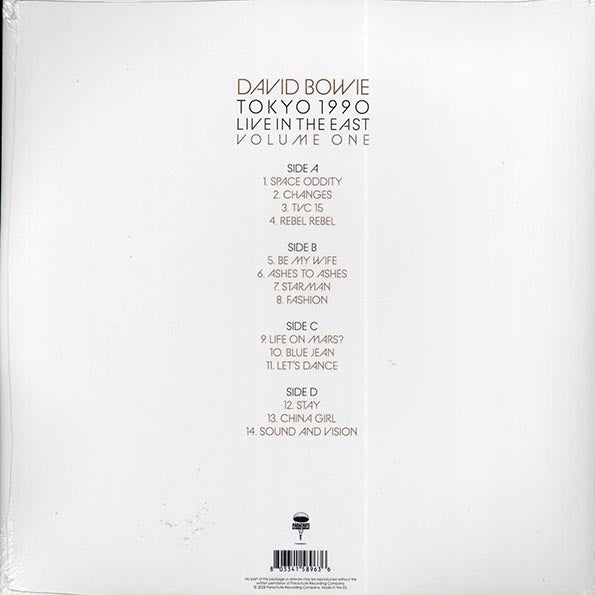 David Bowie - Tokyo 1990 Volume 1: Live In The East (2xLP)