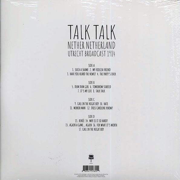 Talk Talk - Nether Netherland: Utrecht Broadcast 1984 (2xLP)