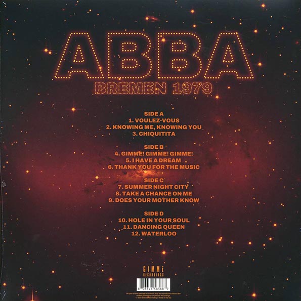 Abba - Bremen 1979 (ltd. ed.) (2xLP) (clear vinyl)