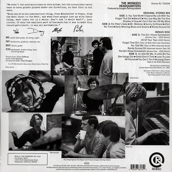 The Monkees - Headquarters (+13 bonus tracks) (ltd. ed.) (2xLP)