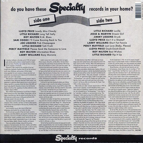 Little Richard, Lloyd Price, Joe Liggins, Roy Milton, Sam Cooke, Etc. - Rip It Up: The Best Of Specialty Records