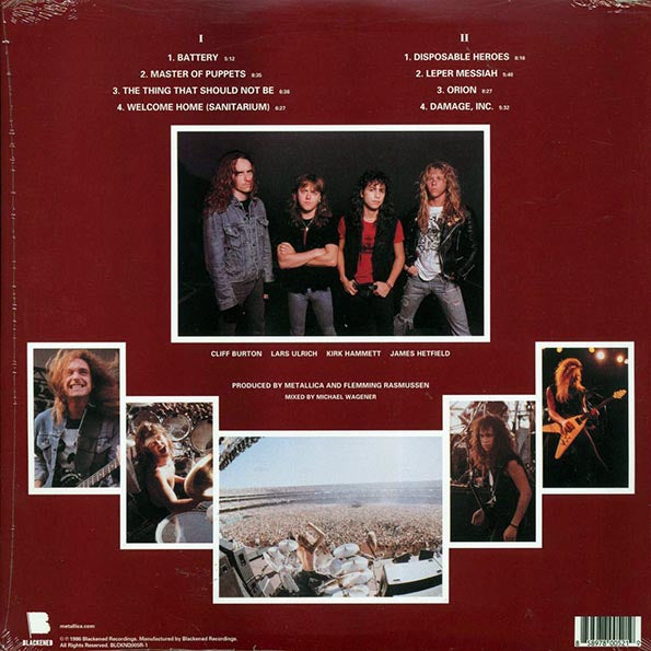 Metallica - Master Of Puppets (2017 PRESS) (180g) (remastered)