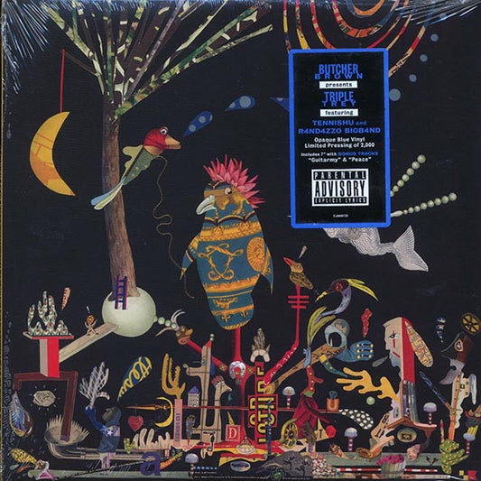 Butcher Brown, Tennishu, R4nd4zzo Bigb4nd - Triple Trey (ltd. ed.) (blue vinyl) (incl. a bonus 45rpm vinyl)