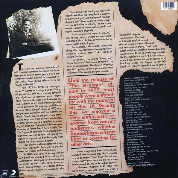 Billy Joel - Songs In The Attic (50th Anniv. Ed.)