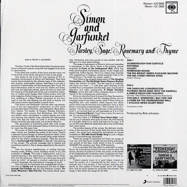Simon & Garfunkel - Parsley, Sage, Rosemary And Thyme