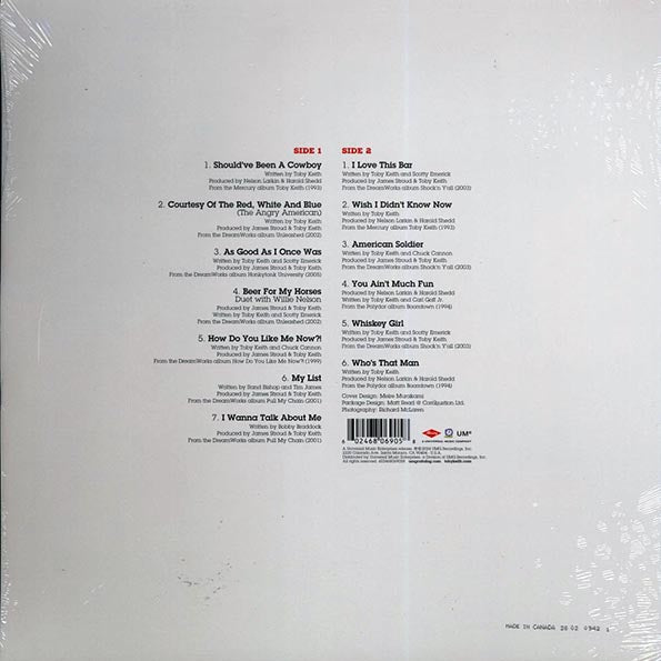 Toby Keith - 13 Number Ones (red/white/blue vinyl)