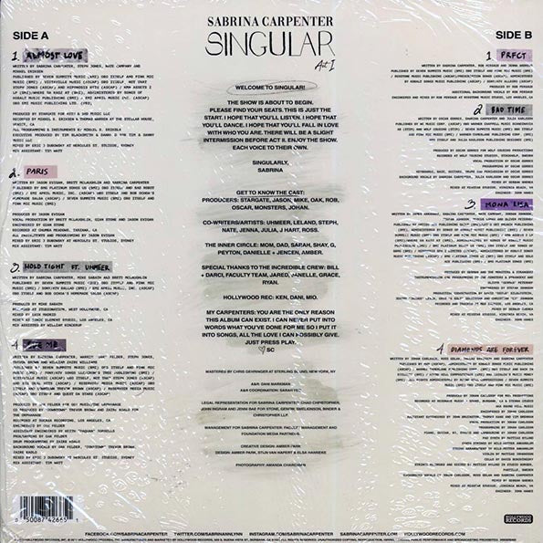 Sabrina Carpenter - Singular Act I