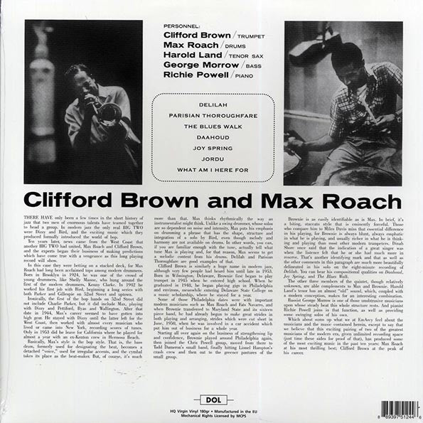 Clifford Brown, Max Roach - Clifford Brown & Max Roach