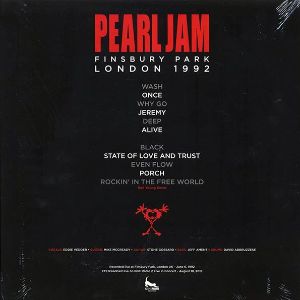 Pearl Jam - Finsbury Park: London 1992