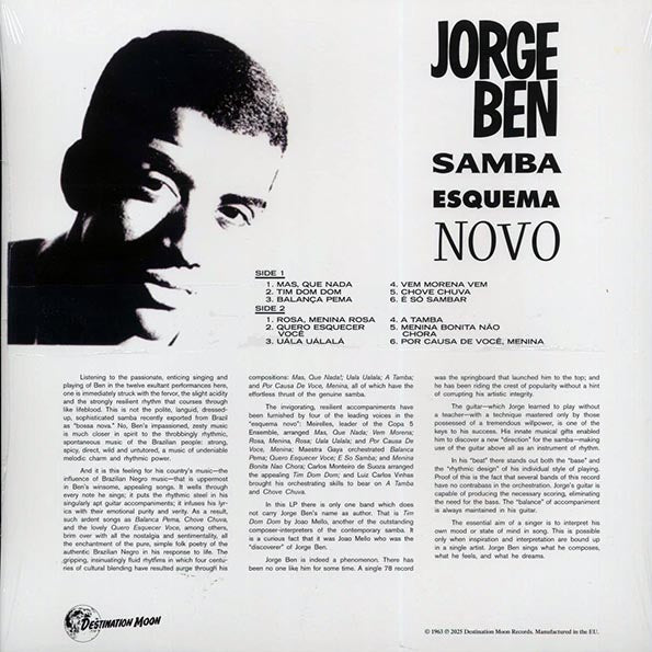 Jorge Ben - Samba Esquema Novo (ltd. 500 copies made) (clear vinyl)