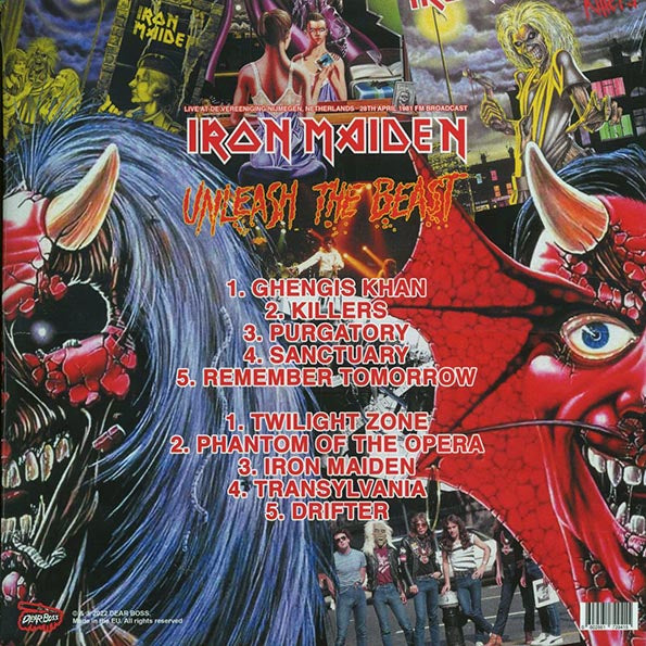 Iron Maiden - Unleash The Beast: Live At De Vereeniging Nijmegen, Netherlands 28th April 1981 FM Broadcast (ltd. 500 copies made) (pink vinyl)