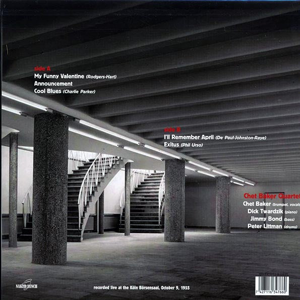 Chet Baker - The Koln Concert 1955 Volume 2