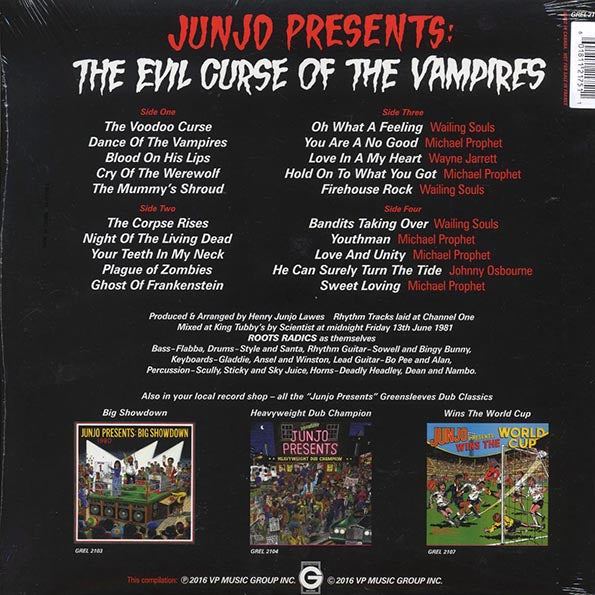 Scientist - Junjo Presents The Evil Curse Of The Vampires + Bonus Vocals Album (ltd. ed.) (2xLP) (orange splatter vinyl)