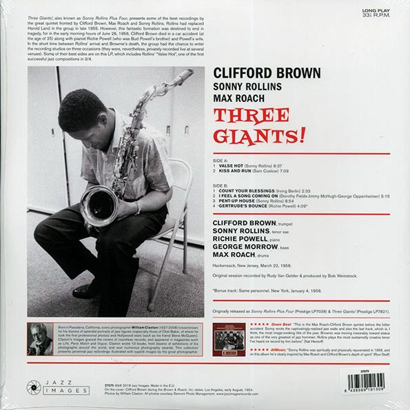 Clifford Brown, Sonny Rollins, Max Roach - Three Giants! (+bonus track) (ltd. ed.) (180g)