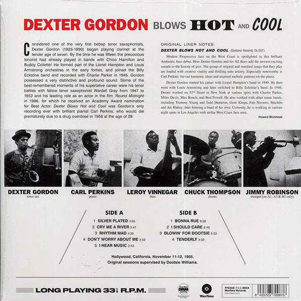 Dexter Gordon, Carl Perkins - Dexter Blows Hot And Cool (ltd. ed.) (180g)