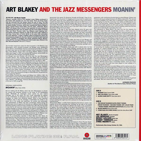 Art Blakey & The Jazz Messengers - Moanin' (ltd. ed.) (180g) (red vinyl)